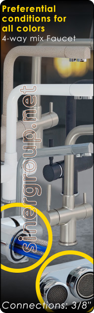 4-Way Water Purifier Mix Faucet Water Dispenser Reverse Osmosis Microfiltration