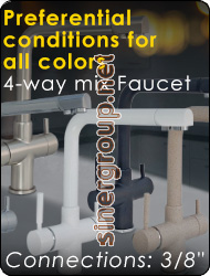 4-Way Water Purifier Mix Faucet Water Dispenser Reverse Osmosis Microfiltration