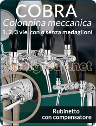 Cobra colonnina meccanica medaglioni distanziali acqua bevande