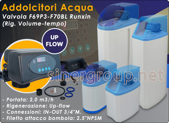 Addolcitori Acqua valvola automatica F69P3-F70BL Runxin elettronica Rigenerazione Volume Tempo risparmio pulizia protezione salute purezza bellezza 
