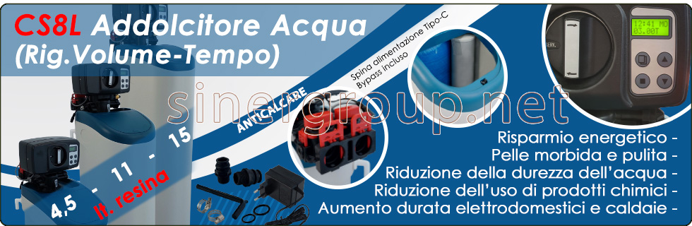 Serie CS Addolcitore Acqua Valvola Elettronica Rigenerazione Volume Tempo risparmio pulizia protezione salute purezza bellezza