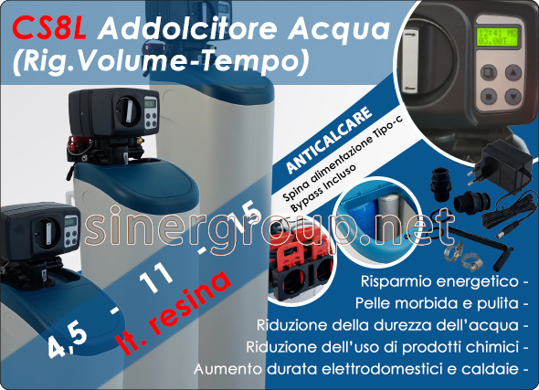 Serie CS Addolcitore Acqua Valvola Elettronica Rigenerazione Volume Tempo risparmio pulizia protezione salute purezza bellezza