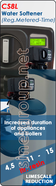CS series Water Softener Electronic Valve Regeneration Metered Time saving cleaning protection health pureness beauty