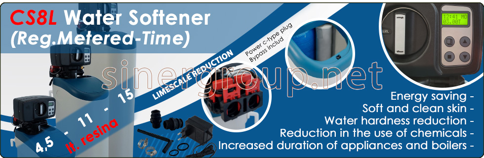 CS series Water Softener Electronic Valve Regeneration Metered Time saving cleaning protection health pureness beauty