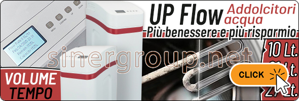 UP Flow Addolcitori Acqua Rigenerazione Volume Tempo Risparmio Energetico Riduzione Durezza Acqua Anticalcare Pelle Morbida Pulita Funzionamento Automatico