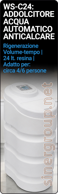 wsc24 addolcitore acqua automatico anticalcare resina volume risparmio residenziale impianti