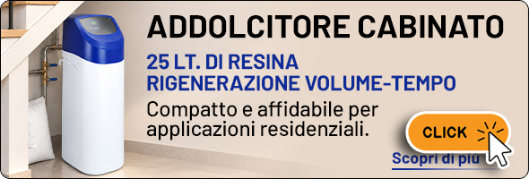 addolcitore, acqua, cabinato, resina, rigenerazione, valvola, portata, residenziale, salamoia, bombola