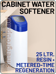 softener, water, cabinet, resin, regeneration, valve, flow, residential, brine, downflow