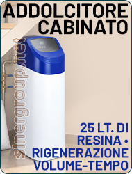 addolcitore, acqua, cabinato, resina, rigenerazione, valvola, portata, residenziale, salamoia, downflow