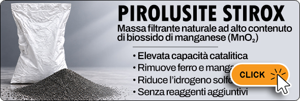 pirolusite, manganese, ferro, filtrazione, catalitica, sabbia, trattamento, acqua, naturale, filtrante