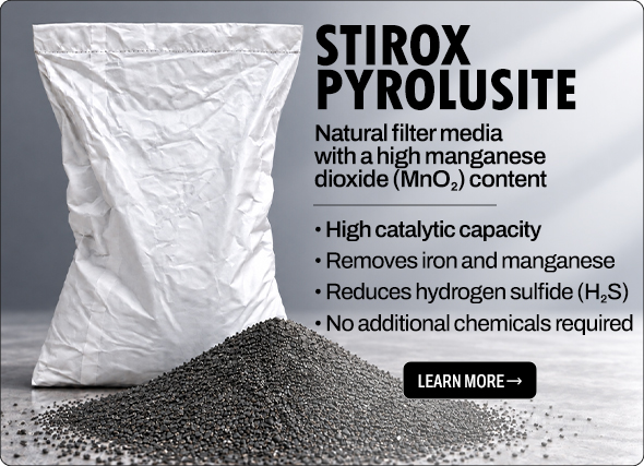pyrolusite filter natural manganese iron sulfide filtration catalytic sand treatment