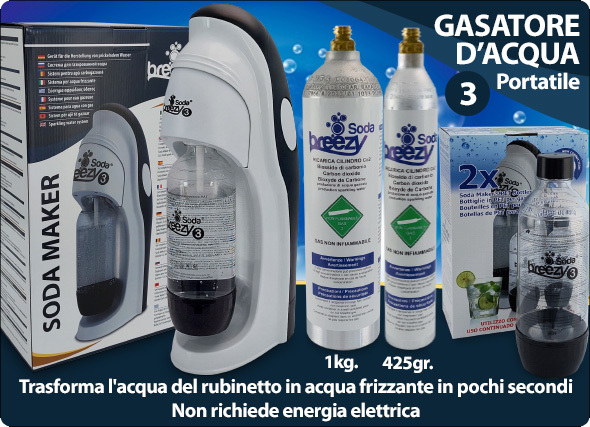 Soda Breezy Gasatore Acqua fatta in casa