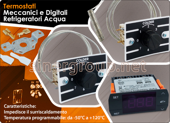 termostati meccanici digitali refrigeratori acqua temperatura