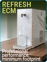 refresh ecm professional countertop water cooler cold ambient sparkling water