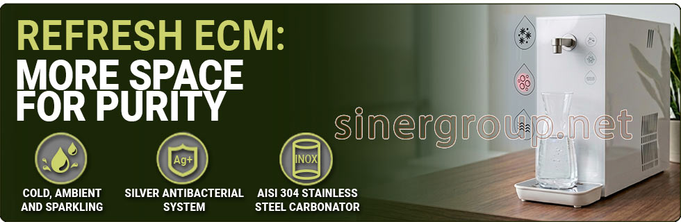refresh ecm professional countertop water cooler cold ambient sparkling water
