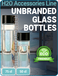 Glass Water Bottles Professional Service Elegant Design Space Saving Reusable