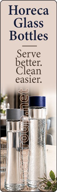 horeca glass bottles professional water service reusable dishwasher sizes office elegant