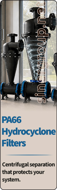 pa66 hydrocyclone sand separation centrifugal filtration irrigation industrial prefiltration protection