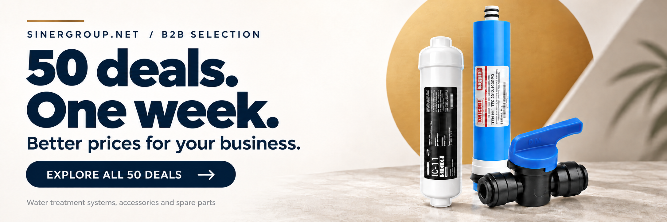 50 deals. One week. Explore all 50 SINERGROUP B2B deals
