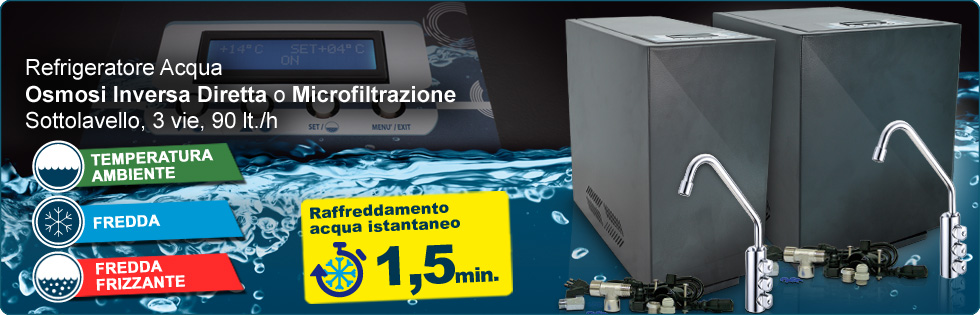 Sodabar Depuratore Acqua Erogatore Gasatore Refrigeratore Acqua Osmosi Inversa 3 vie