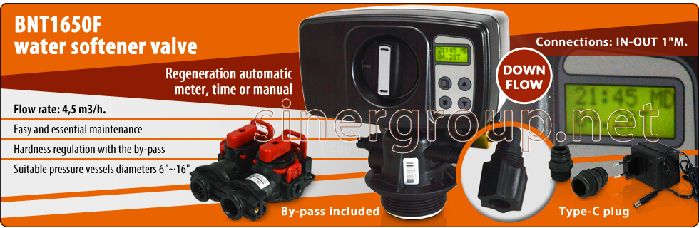 BNT Water Softeners Valves Regeneration Meter Time Down flow Systems Automatic Residential Hardness Regulation Drink Water Filtration