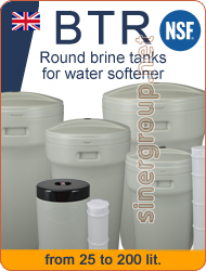BTR round brine tanks for water softener 25lit 70lit 100lit 145lit 20lit brine well salt grid overflow fitting 