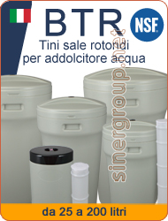 BTR Tini sale rotondi addolcitore acqua 25lit 70lit 100lit 145lit 20lit pozzetto sale griglia raccordo troppo pieno