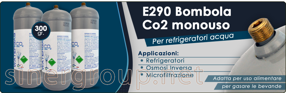 Co2 Bombola monouso E290 Refrigeratori Acqua Osmosi Inversa Microfiltrazione