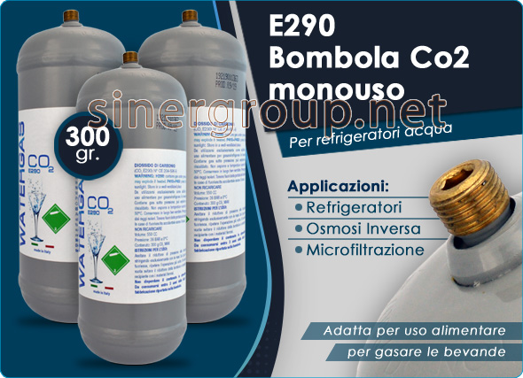 Co2 Bombola monouso E290 Refrigeratori Acqua Osmosi Inversa Microfiltrazione