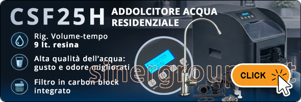 CSF25H 9 lt addolcitore acqua volume tempo integrato filtri addolcitori rubinetti lavaggi efficaci depuratori acqua refrigeratori sistema filtrazione trattamento acqua bere acqua
