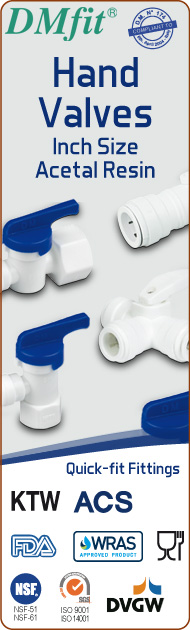 DMfit quick fit fittings hand valves acetalic resin inch size food&drink beverage compressed air flow systems