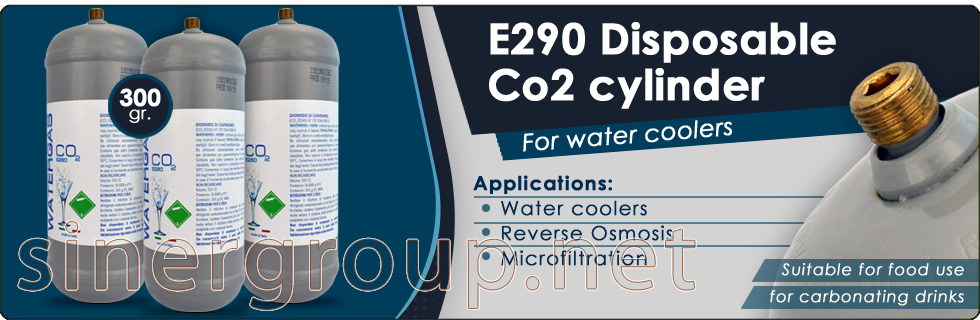 Disposable Cylinder Co2 E290 Water Coolers Reverse Osmosis Microfiltration