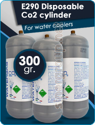 Disposable Cylinder Co2 E290 Water Coolers Reverse Osmosis Microfiltration
