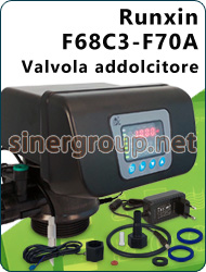 F68 Runxin valvole residenziali addolcitori acqua rigenerazione Volume Tempo by-pass Up-flow regolazione durezza