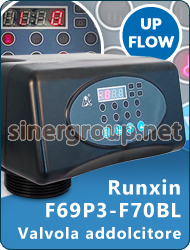 F69 Runxin valvole residenziali addolcitori acqua rigenerazione Volume Tempo by-pass Up-flow regolazione durezza