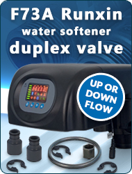 F73 Runxin water softener duplex valve continuously regeneration Meter Time Water treatment 