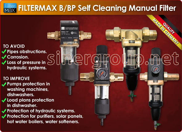 Filtermax B/BP Self cleaning manual filter