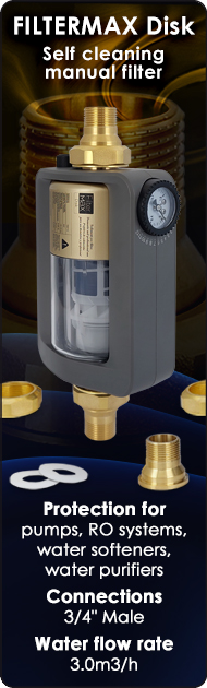 Filtermax Disk water Self cleaning manual filter sediment turbidity removal