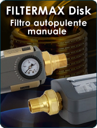 Filtermax Filtro acqua autopulente manuale rimozione sedimenti torbidita