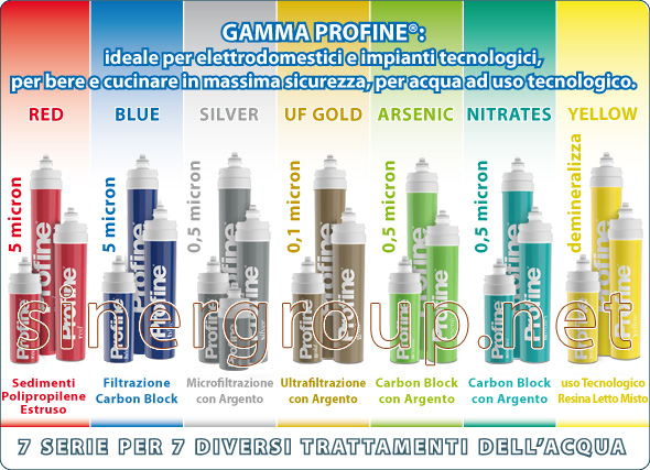 Depuratori Acqua Filtri Profine Erogatori Refrigeratori acqua