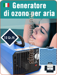 Generatore Ozono Aria Sterilizzazione Deodorizzazione Aumento Ossigeno Salute Purifica Aria