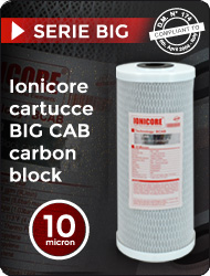 Ionicore Carbon Block estruso Elevata Capacita Filtrazione Depuratori