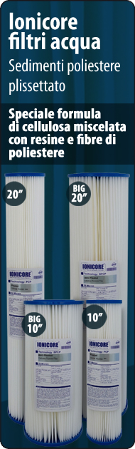 Ionicore big standard Ionicore cartucce Poliestere plissettato Depuratori Acqua