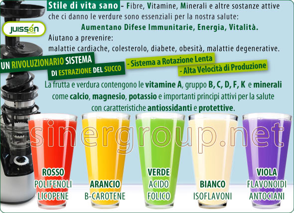 Juissen Estrattore Succo Sano Naturale Vitamine