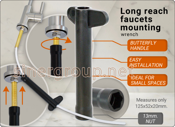 Long reach faucets mounting wrench reverse osmosi water purifiers butterfly handle soft hair protected skin coconut carbon vitamin-C mineral balls kdf filtration
