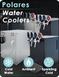 Polares 3-way undercounter countertop  water coolers cold water ambient sparkling purifier ice bank water cooling without solenoid valve