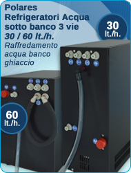 Polares refrigeratori sotto banco 3 vie acqua fredda ambiente frizzante depuratori erogatori raffreddamento banco ghiaccio