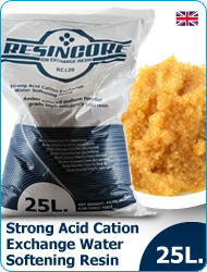 Resincore RC120 Strong Cation Exchange Water Softeners Resin Food use