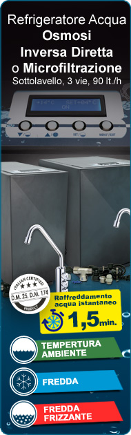 Sodabar Depuratore Acqua Erogatore Gasatore Refrigeratore Acqua Osmosi Inversa 3 vie