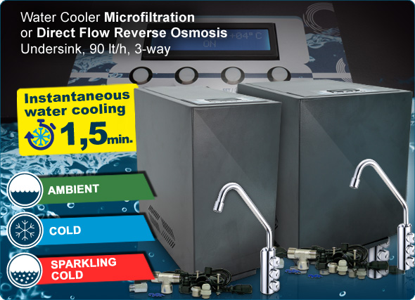 Sodabar Water Coolers Direct Reverse Osmosis Ambient Cold Sparkling Water Purifier 